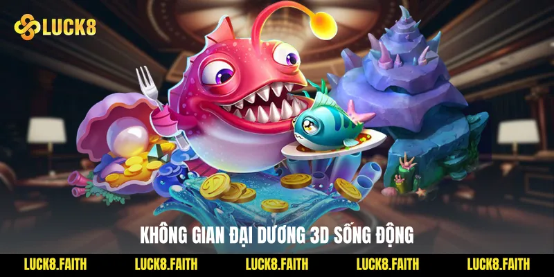 Không gian đại dương 3D sống động